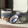 Xyt taza de té de porcelana azul y blanca grande antiquemaduras retro kung fu té taza de cerámica color mixto taza de té maestra hogar personal