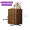 Gabinete Sencillo de Altura Ajustable con Puertas y Cerraduras, Gabinete de Almacenamiento, Archivador, Gabinete de Madera de Combinación Libre, Gabinete para Balcón