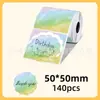 Papel de etiqueta térmica com gradiente de cor transfronteiriço para PhomemoM110, papel térmico à prova de quatro elementos Makelife.