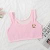 Ropa interior para niñas de primaria en la primera etapa de desarrollo usan brasier anti-golpes niños grandes chaleco deportivo de malla transpirable