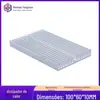 Dissipador de calor de perfil de liga de alumínio 100 * 60 * 10mm radiador eletrônico de alta potência PCB bloco térmico DIY placa de alumínio