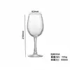 Venta al por mayor al por menor Vidrio de vino alto con rayas verticales transparentes Copa de vino tinto Copa de vino creativa Copa de vino Vidrio de vino Logo impreso