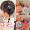 Anillo para el Pulgar de Color Caramelo para Niños Cuerda Elástica Alta para el Cabello de Niñas Cuerda para el Cabello Cabello de Bebé Accesorios para el Cabello