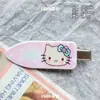 Pinza para el Cabello Hello Kitty Rosa y Azul, Dulce y Fresca, Lindo Estampado de Estrella de Cinco Puntas, Pinza de Pato, Pasador, Accesorio para el Cabello para Mujeres