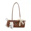 Bolso de axila de estilo coreano, nicho, dulce con lunares para mujer, nueva colección de otoño 2026, moderno bolso de hombro con lazo de encaje