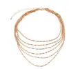 Colar de Franjas Multicamadas Estilo Novo Francês Corrente de Gola Minimalista Personalizada da Moda Nicho Luxo Leve Gargantilha Spice