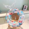 Anillo de Natación de Sirena para Niños Ins Lentejuelas Forma Popular Anillo Flotador para Bebé Niña Anillo para Axilas Pvc Inflable Anillo de Agua