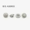 Botões Metálicos Dourados Vazados com Design de Flor de Ameixa Cravejada com Diamantes, Botões Redondos para Cardigãs, Camisas, Botões Pequenos para Jaquetas, Botões Decorativos