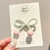 Presilha Doce com Laço para Cabelo Infantil Grampo de Cabelo Requintado de Alta Qualidade Desenho Animado Fofo para Meninas Presilha para Franja Acessórios de Cabelo Versáteis