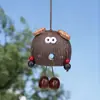 Bolsa de Muñeca Linda y Peculiar con Colgante de Fruta Hecho a Mano DIY Llavero de Coche con Figura Divertida Colgante Cascabel