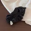 Goma para el pelo de satén de seda estilo coreano para mujer, liga elástica de lunares de alta gama, accesorio para el pelo de tamaño grande
