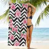 Toalla de Playa Rayada Jit para Dropshipping Transfronterizo en Amazon Temu, Toalla de Baño de Playa de Microfibra Estampada Digitalmente