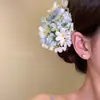 Pin para el Cabello de Flor Rosa Pura, Deseable y Etéreo, con Borlas Florales Frescas, Nuevo Accesorio para el Cabello Elegante Estilo Chino Hanfu