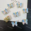 Colgante Sinfonía de Mariposa Cristal Tridimensional Super Brillante Moca Colgante Accesorios para Pulsera de Cuentas DIY, Collar, Pendientes Colgante