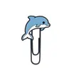 Marcadores de Livro de Animais Marinhos de Desenho Animado Mais Vendidos no Exterior, Material Escolar para Estudantes, Clips para Anotações, Material de Escritório Pronto, Clips de Papel