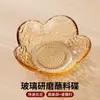 Prato de Pasta de Alho Sakura, Prato de Molho de Vidro Doméstico Estilo Japonês, Prato Saborizado com Óleo, Pequeno Prato de Moer, Prato para Vinagre, Prato para Molho de Mergulho para Hot Pot