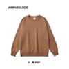 Sudadera Holgada para Hombre Ag300G Cuello Redondo Color Sólido Manga Larga Tejido de Doble Cara Estilo Casual Al Por Mayor en Stock con Diseño de Bloques de Color