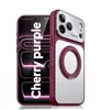 Adecuado para iPhone 18 Pro Max, funda de teléfono con soporte magnético plateado mate, funda protectora anti-caídas de cobertura total Apple 17