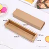 Caixa de Embalagem para Bolo da Lua 50g Estilo Deslizante Longo, Caixa para Macarons, Caixa para Biscoitos de Papel Kraft para Doces de Chocolate
