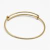 Pulsera Europea y Americana Transfronteriza Push-pull Actividad Anillo de Mano Elástico DIY Pulsera Ovalada de Cobre Pulsera Elástica Geométrica Personalizada