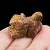 1917-1 ardilla tallada cristal natural ágata piedra mini animal pequeño artesanía adornos suministro transfronterizo al por mayor