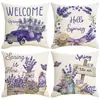 Funda de almohada con estampado de primavera Amazon Transfronterizo Camión con estampado de corona Juego de fundas para cojines de sofá Funda de cojín para dormitorio