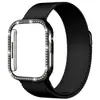 Adecuado para Apple iWatch 10m Lanis Funda para Reloj Incrustada de Diamantes S11/12 Correa de Reloj Metálica Ultra4