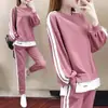 Traje deportivo casual estilo estación europea para mujer, otoño, nuevo, suelto, moda, talla grande, estilo western, reductor de edad, para llevar con amigas