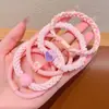 Novos Elásticos Coloridos de Círculo Grande para Cabelo Infantil Que Não Danificam o Cabelo, Acessórios de Cabelo para Bebê Coreanos, Elásticos para Prender o Cabelo, Borrachinhas
