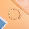 Pulseira de concha com vento de feriado pulseira de contas de arroz branco joias românticas de praia presente atacado