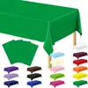 Mantel Desechable Liso de Material PE Engrosado y Ampliado 137*274cm Mantel de Color Sólido Decoración de Fiesta Color Único