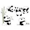 Adesivo Decorativo de Parede Fofo de Panda para Quarto Infantil, Adesivo Decorativo Removível 36080-Tinta Pendurada Divertida