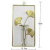 Colgante de pared transfronterizo pared hidropónico jarrón de tubo de ensayo de vidrio doble colgante planta verde arreglo floral decoración de pared simple