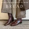 Botas Curtas Slimming Temperamento Quadradas Retro Francesas com Zíper Lateral 2026 Inverno Simples Versátil Fácil de Usar Botas de Moda