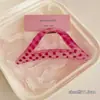 Pinza para el pelo grande de lunares estilo coreano para cabello grueso, pinza de tiburón dulce y elegante para la parte trasera de la cabeza, accesorio para el cabello de alta gama y exquisito