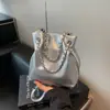 Bolsa Feminina Casual Estilo Coreano Simples Nova de Verão 2026, Bolsa Transversal Estilosa da Moda, Bolsa de Ombro, Bolsa de Corrente Estilo Balde