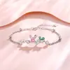 Collar Tichia Original Conejo Zanahoria para Mujer Verano Plata de Ley S925 Diseño Lindo de Nicho Cadena para Clavícula de Gama Alta