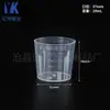 Copo Medidor de 15-120ml Copo Medidor de Plástico PP com Tampa Copo de Amostragem de Plástico Transparente Copo Medidor de Laboratório com Escala