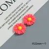 Accesorios de Resina de Flor de Margarita Pequeña Colorida Pegamento de Crema para Manualidades DIY Funda de Teléfono Móvil Imán para Refrigerador Agujero Hebilla de Zapato Accesorios para el Cabello Accesorios