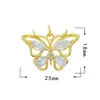 Accesorios para joyería DIY colgante de circonita microincrustada accesorios para collar serie Mariposa Libélula baño de oro de 18 quilates