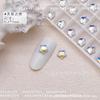 Arte de Unhas Colorido Transparente Branco Estrela Estrela de Cinco Pontas Fundo Plano Diamante Baizui Decoração de Unhas Simples Super Brilho Estrela do Mar Pacote Misto