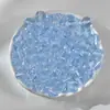 Fornecimento direto da fábrica 8mm transparente gelo através contas de vidro contas de vidro DIY material para pulseira colar feito à mão