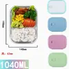 Cajas de almuerzo de vidrio, aptas para microondas y vienen con un juego de recipientes para alimentos para mantener la comida fresca, perfectas para los trabajadores de oficina para empacar su almuerzo
