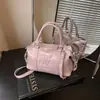 Bolso Cruzado Casual para el Trayecto Transfronterizo Nuevo Estilo de Moda Tendencia Patchwork Bolso de un Solo Hombro Europeo Americano Simple Versátil Bolso para Mujer