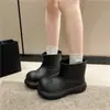 2024 Moda Influencer Simple Versátil ins Botas de Lluvia hasta Media Pantorrilla para Mujer Lindas para Exteriores Suela Gruesa EVA Impermeables Botas de Lluvia al por Mayor
