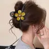 Pinza para el Cabello Floral Dulce y Fresca con un Toque de Lujo, Horquilla Exquisita para Mujer, Pinza de Tiburón Moderna y Versátil, Horquilla para Peinados Recogidos
