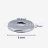 Acero Inoxidable 4 puntos arco ensanchado 63 triángulo cubierta de válvula cubierta de grifo ampliada cubierta decorativa cubierta de pared agujero de pared de cocina cubierta fea