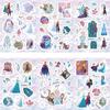 8 desenhos animados série Frozen colagem bagagem à prova d'água DIY adesivos atacado genuíno Disney autorizado adesivos