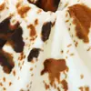 Tela Estampada Vaca Grande con Estampado de Piel de Conejo, Tela Estampada de Vaca de Piel de Conejo Sintética, Material para Juguetes, Camas para Mascotas, Cojines y Pantuflas