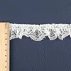Encaje Plisado con Calados, Encaje Plisado de Punto de Trama, Nuevos Accesorios de Encaje para Cuello y Puño en Stock